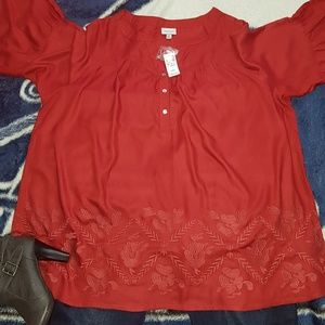 💖 NWT Plus Size Women's 3/4 Length Tunic Shirt